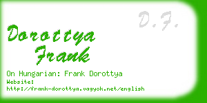 dorottya frank business card